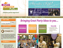 Tablet Screenshot of partyplanningplus.com